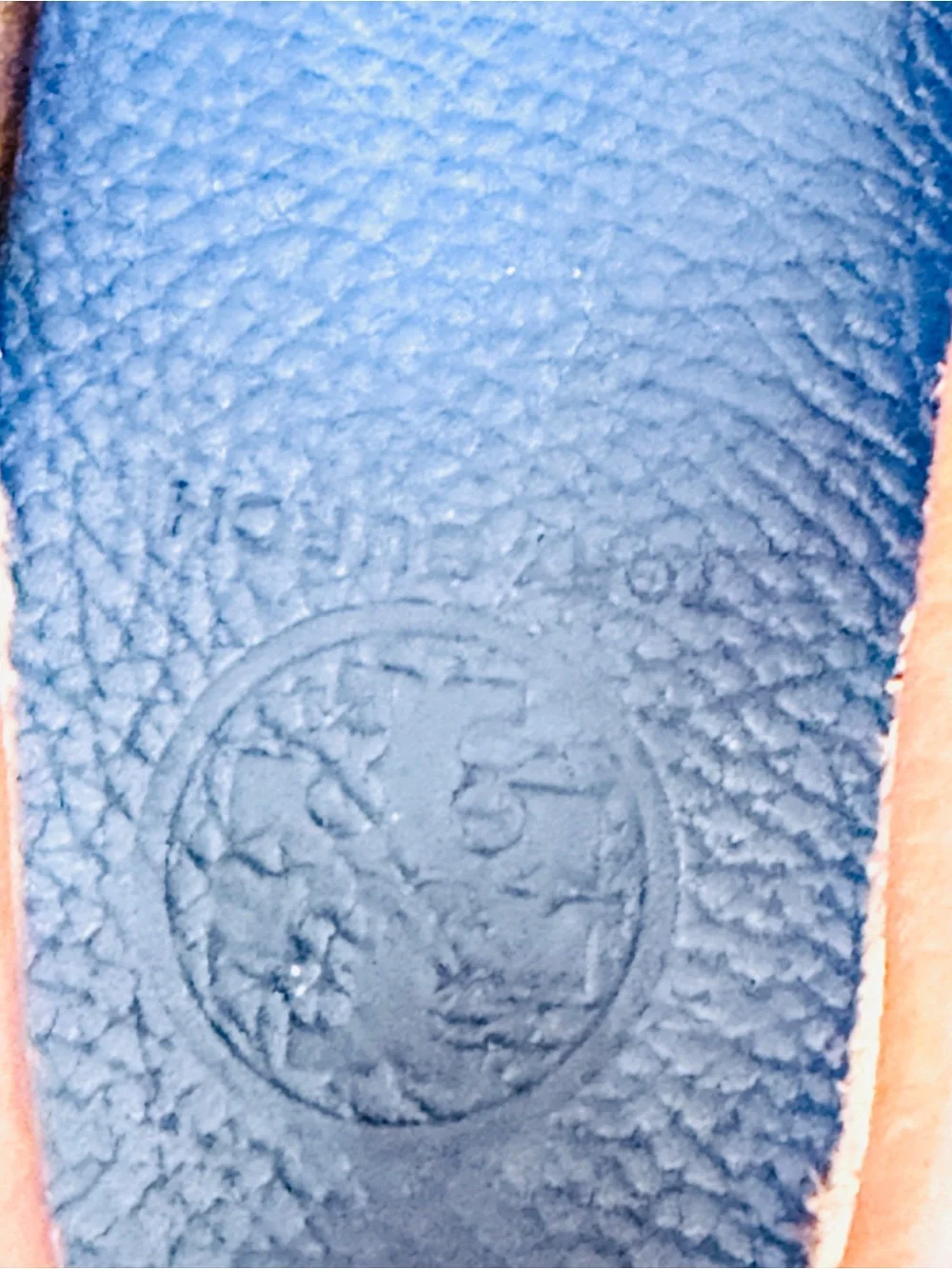 Tory Burch Brown, Navy & Yellow Two-Tone Leather Loafers
